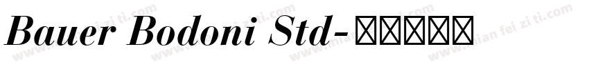 Bauer Bodoni Std字体转换